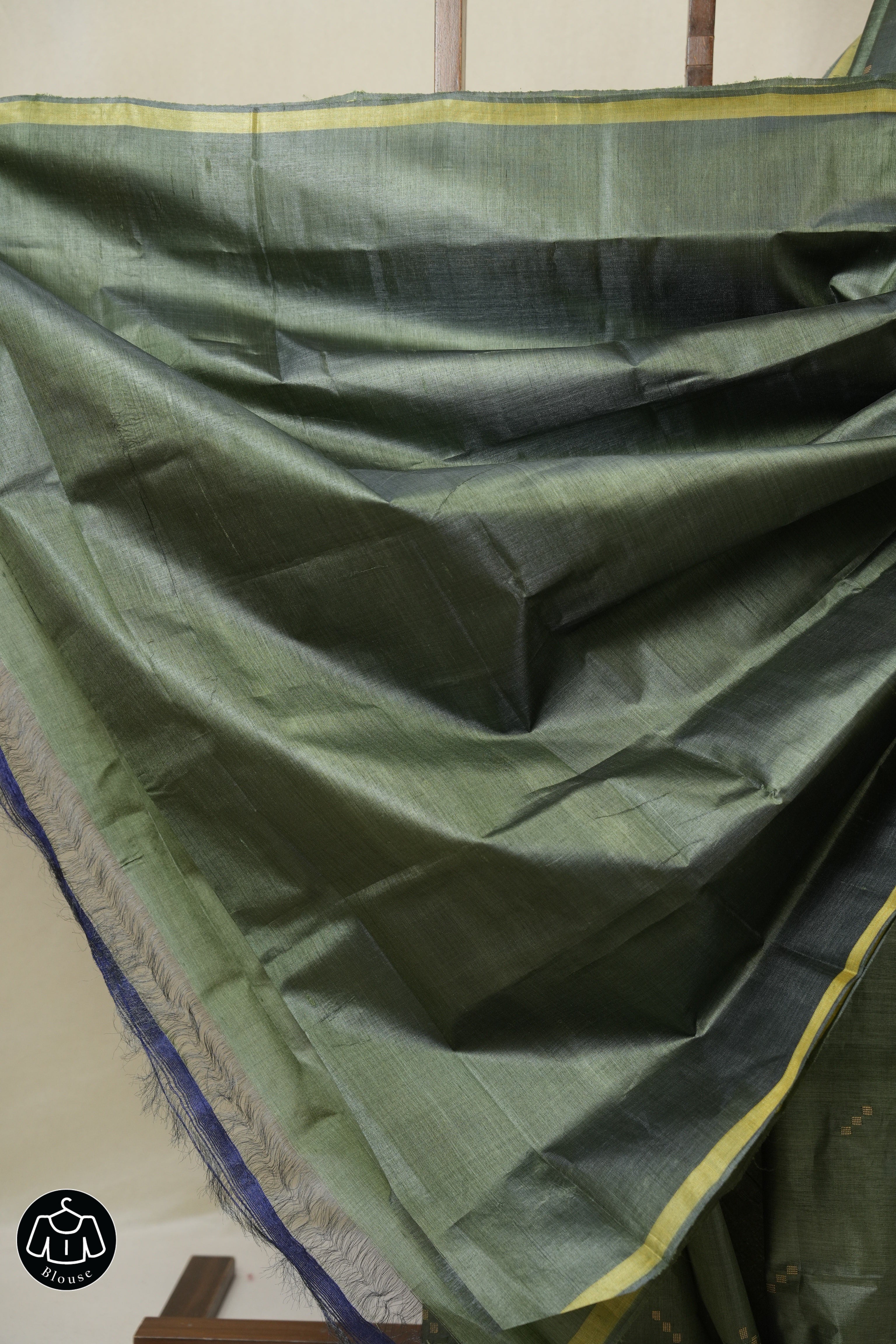 Green Tussar Silk Saree - SRGTSS1809