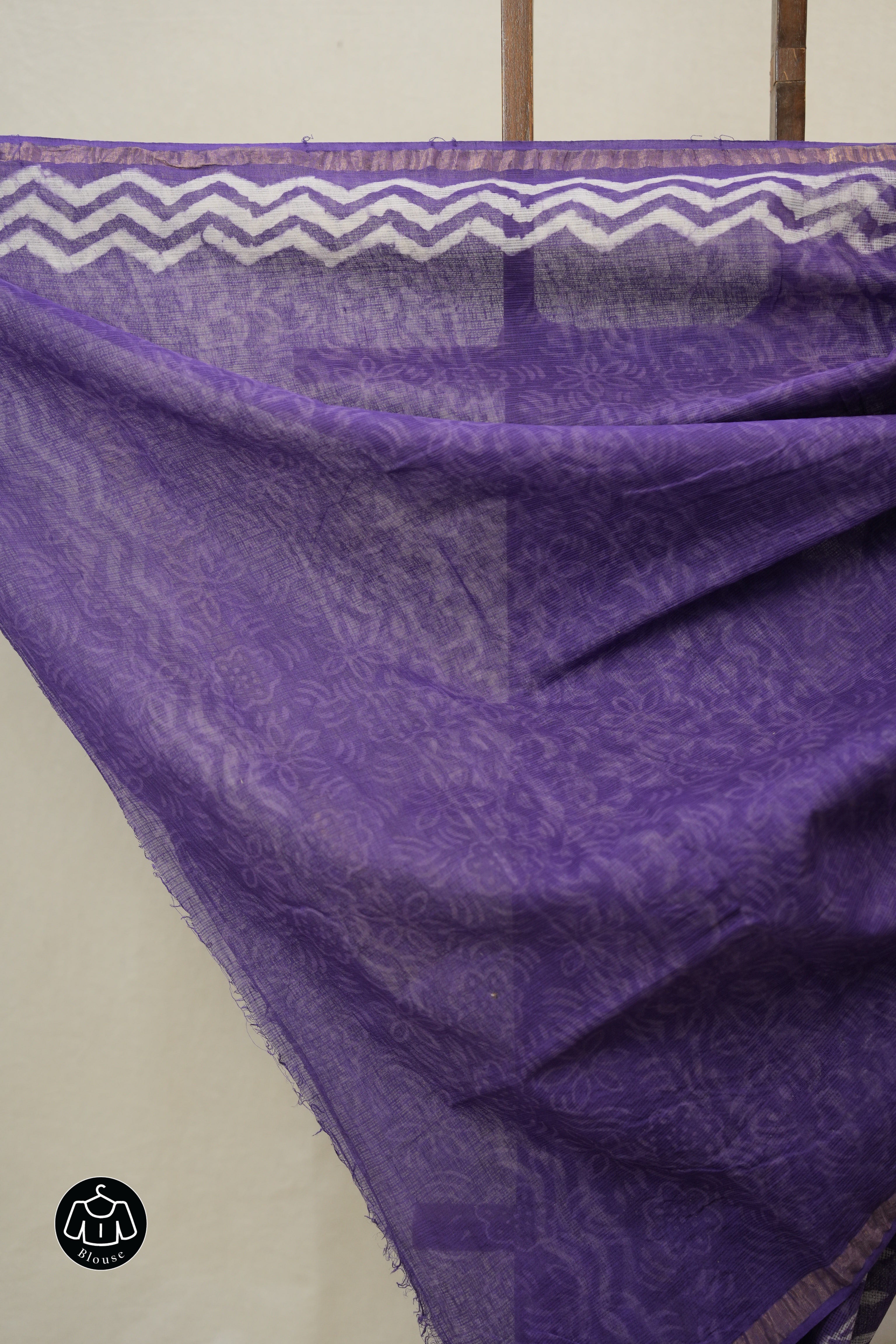 Purple HBP Kota Doria Saree - SRPKDS238