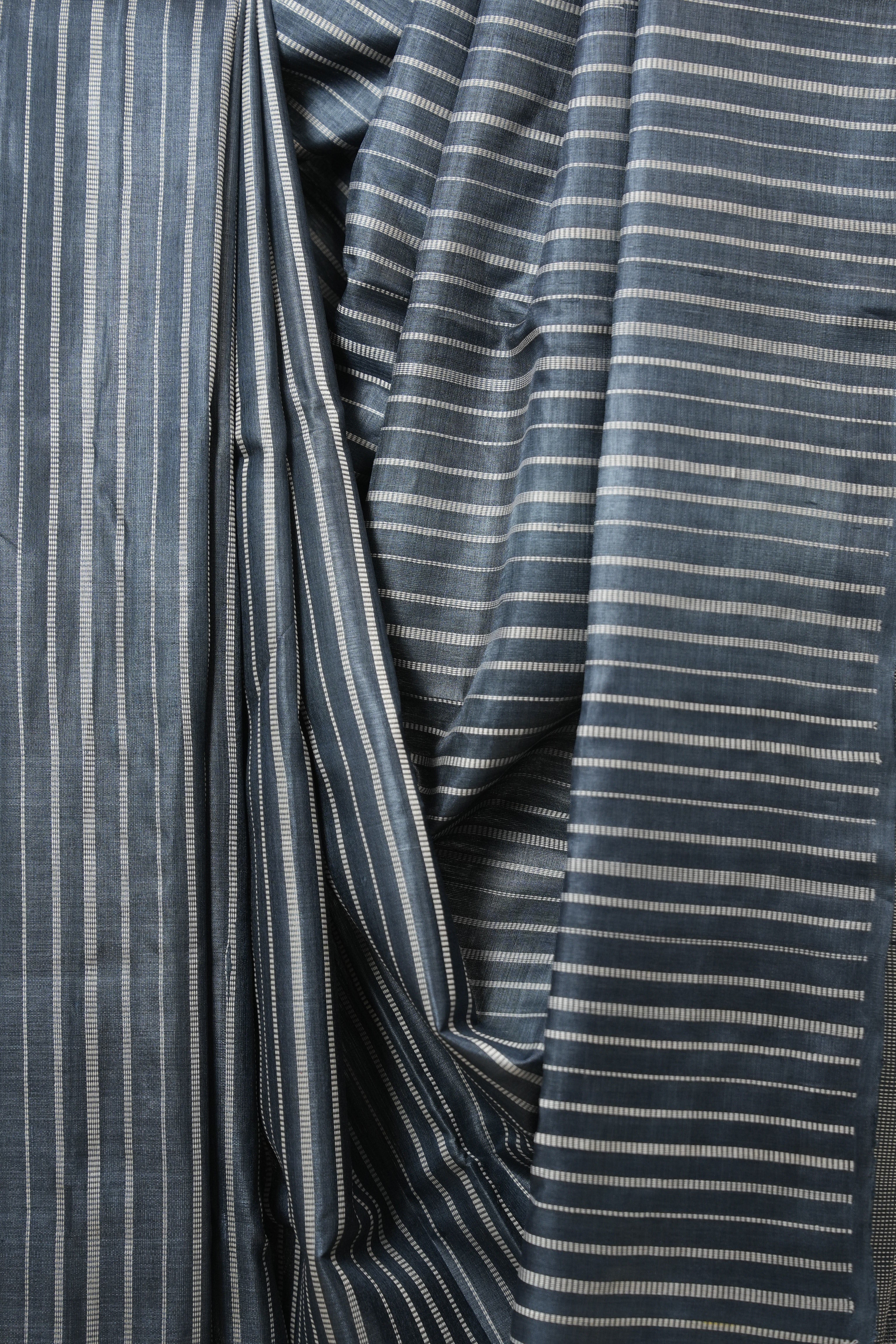 Blue Tussar Silk Saree - SRBTSS1814
