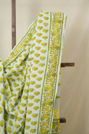 Mint Green HBP Cotton Saree - SRMGCS3363