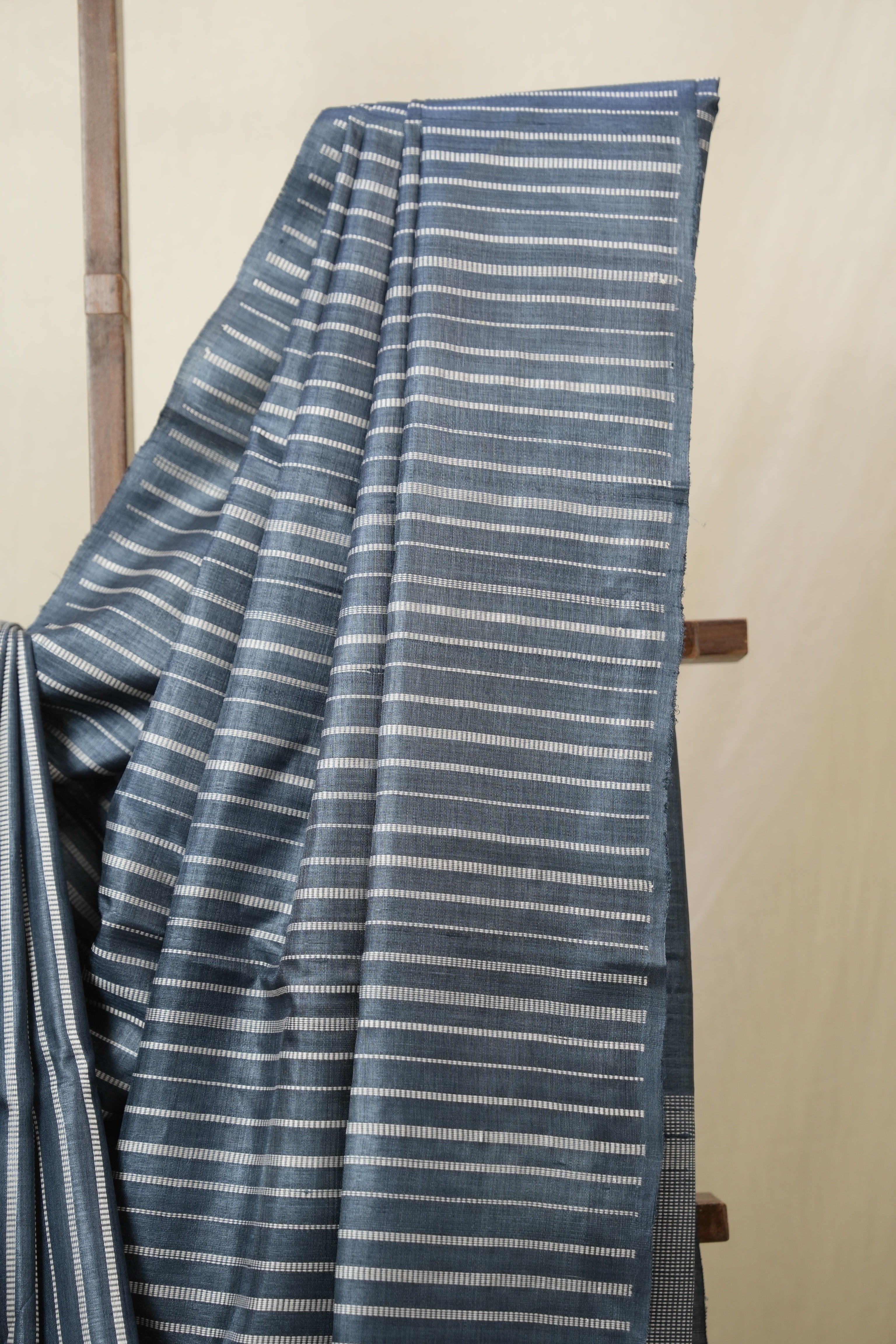 Blue Tussar Silk Saree - SRBTSS1814