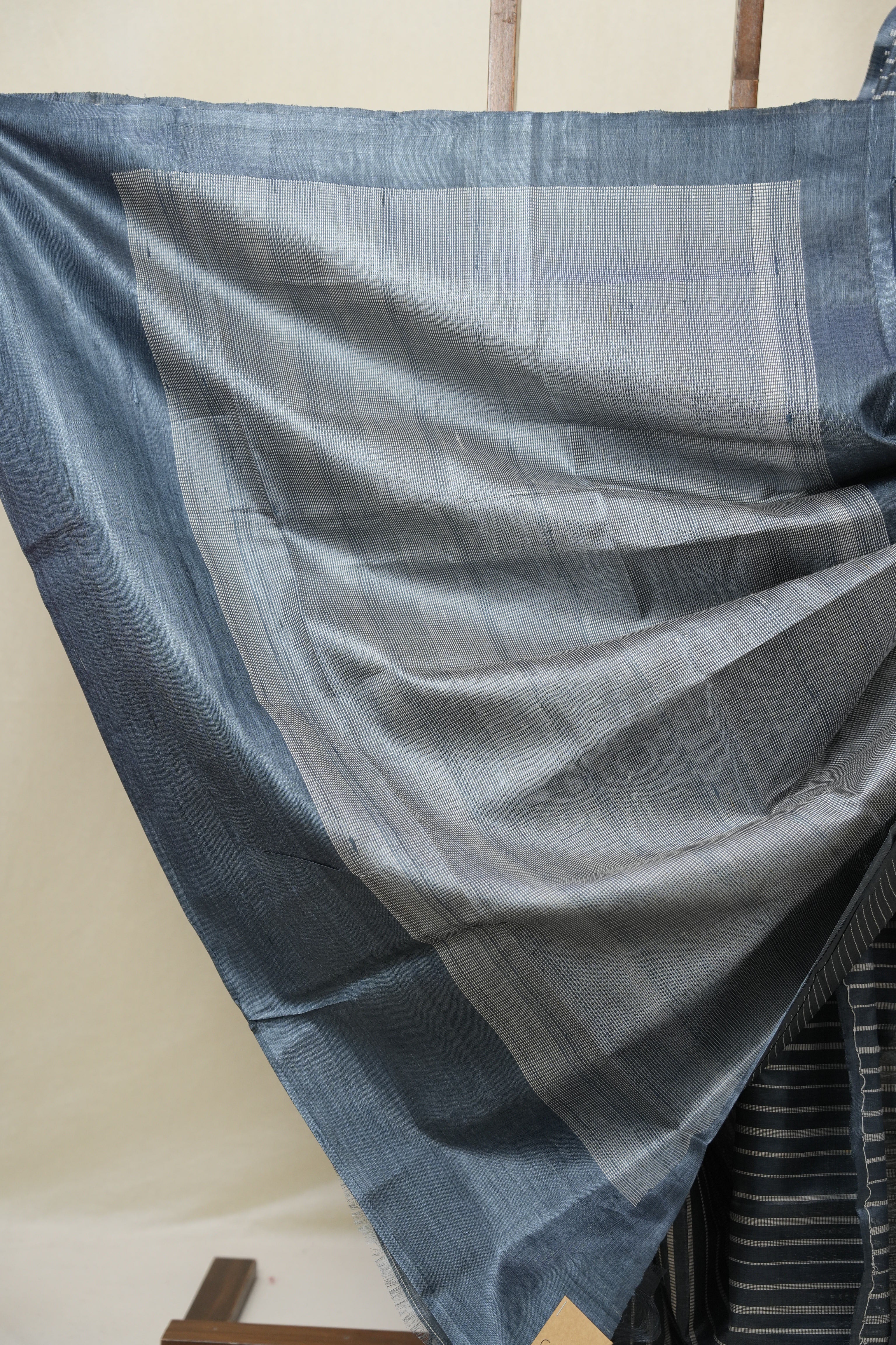 Blue Tussar Silk Saree - SRBTSS1814