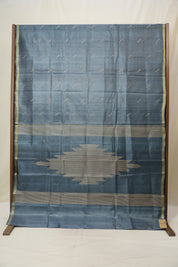 Blue Tussar Silk Saree - SRBTSS1812