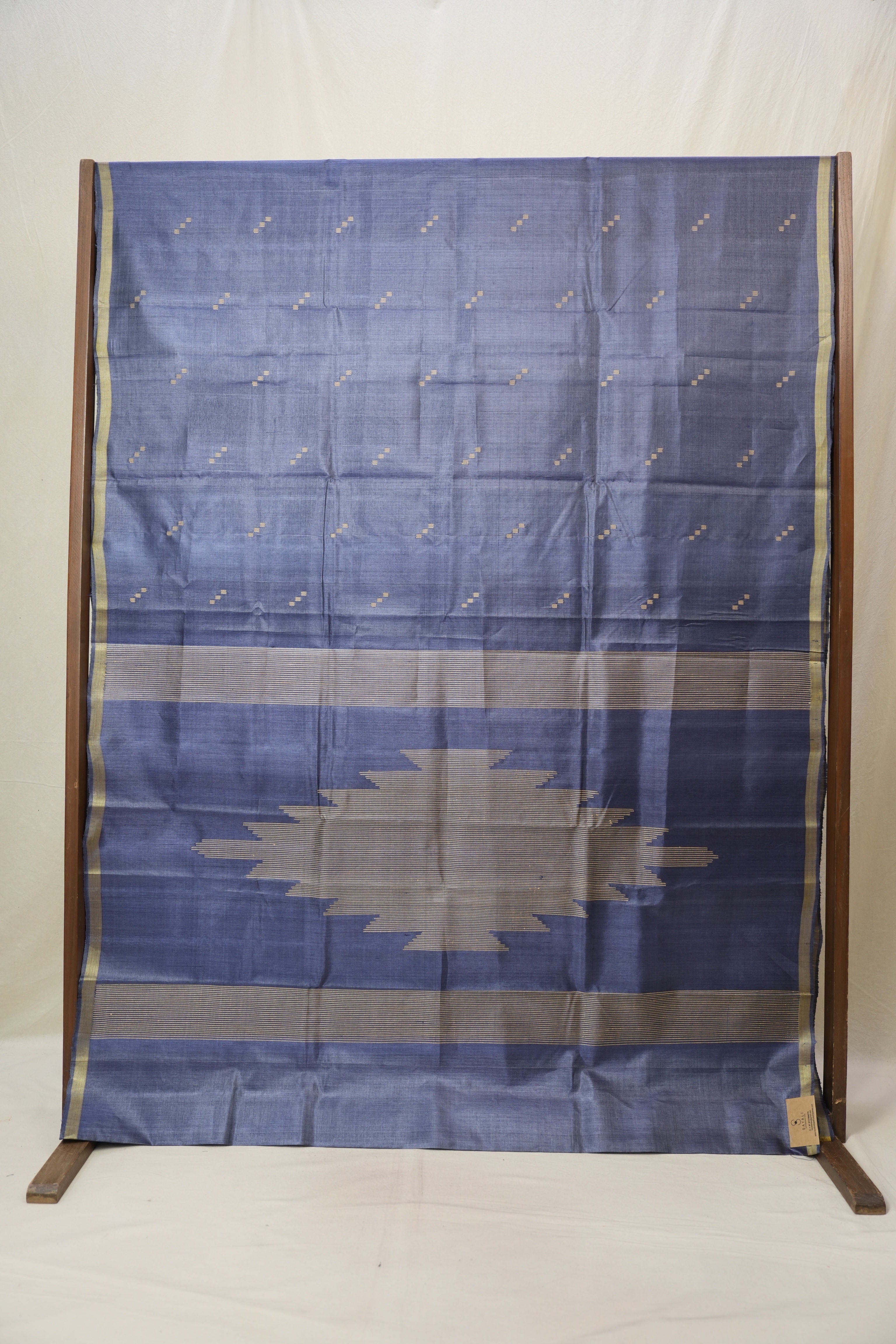 Blue Tussar Silk Saree - SRBTSS1811
