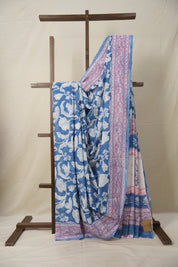 Blue n Pink HBP Cotton Saree - SRBPCS2875