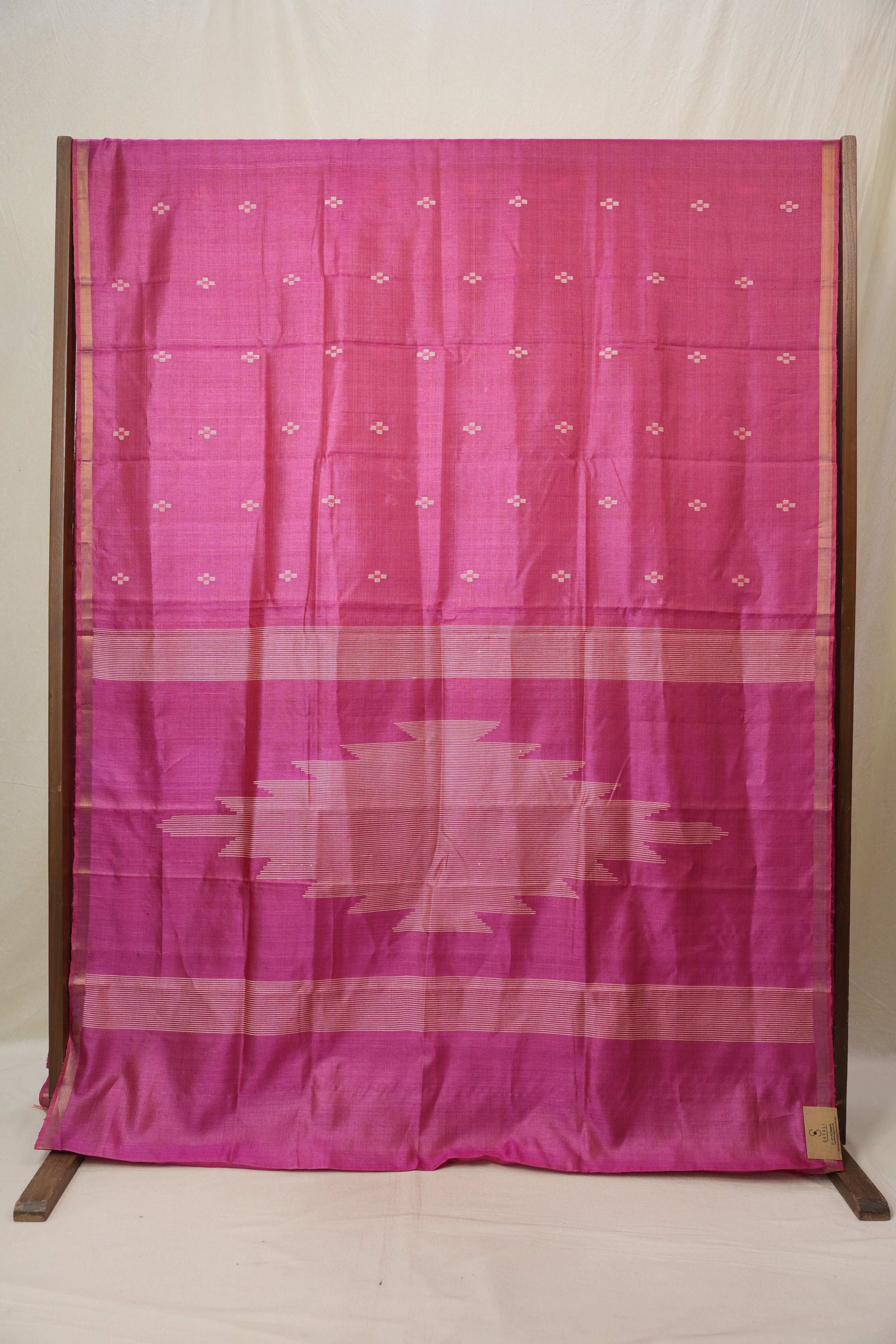Pink Tussar Silk Saree - SRPTSS1810