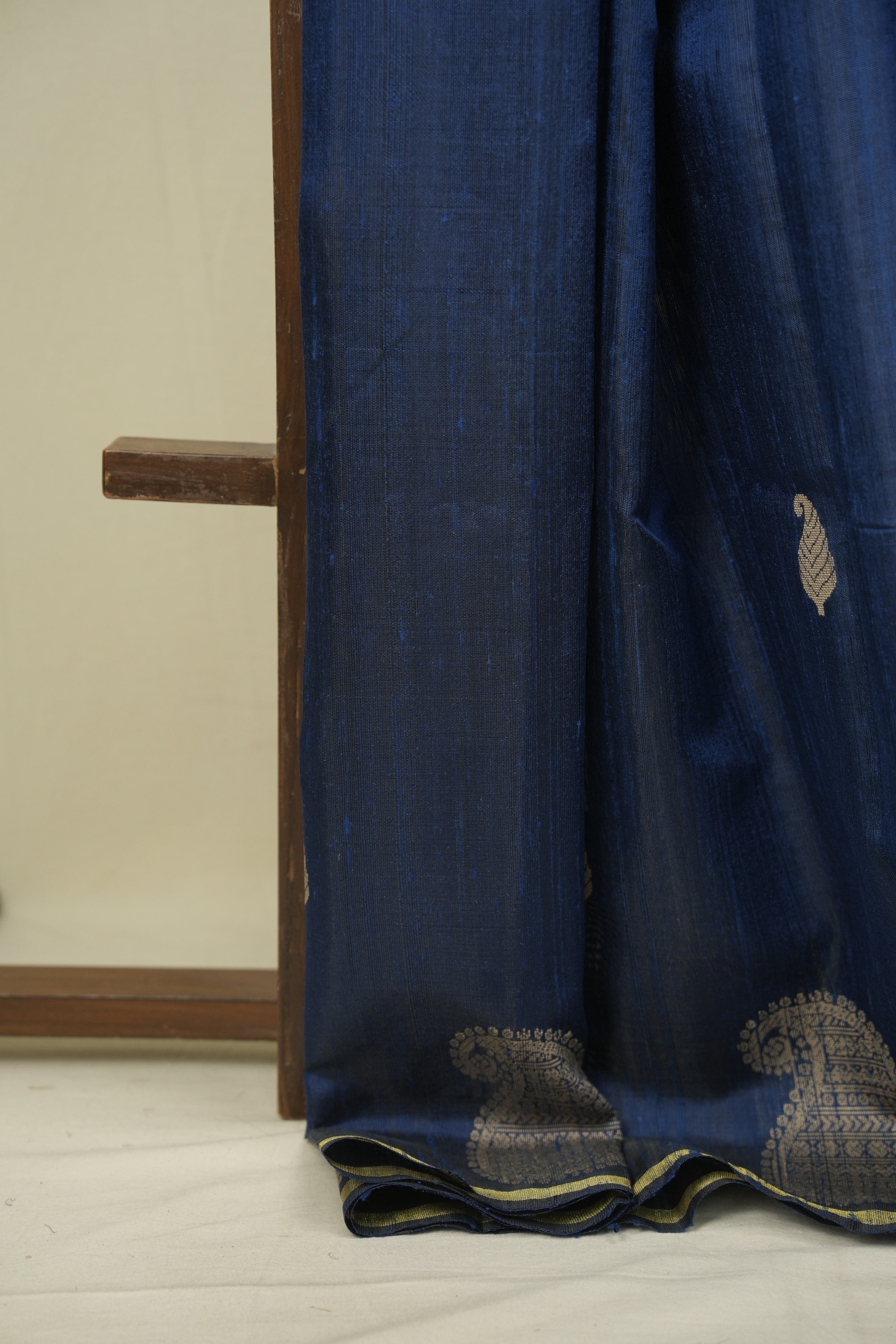 Teal Blue Raw Silk  Saree - SRTBRSS1064