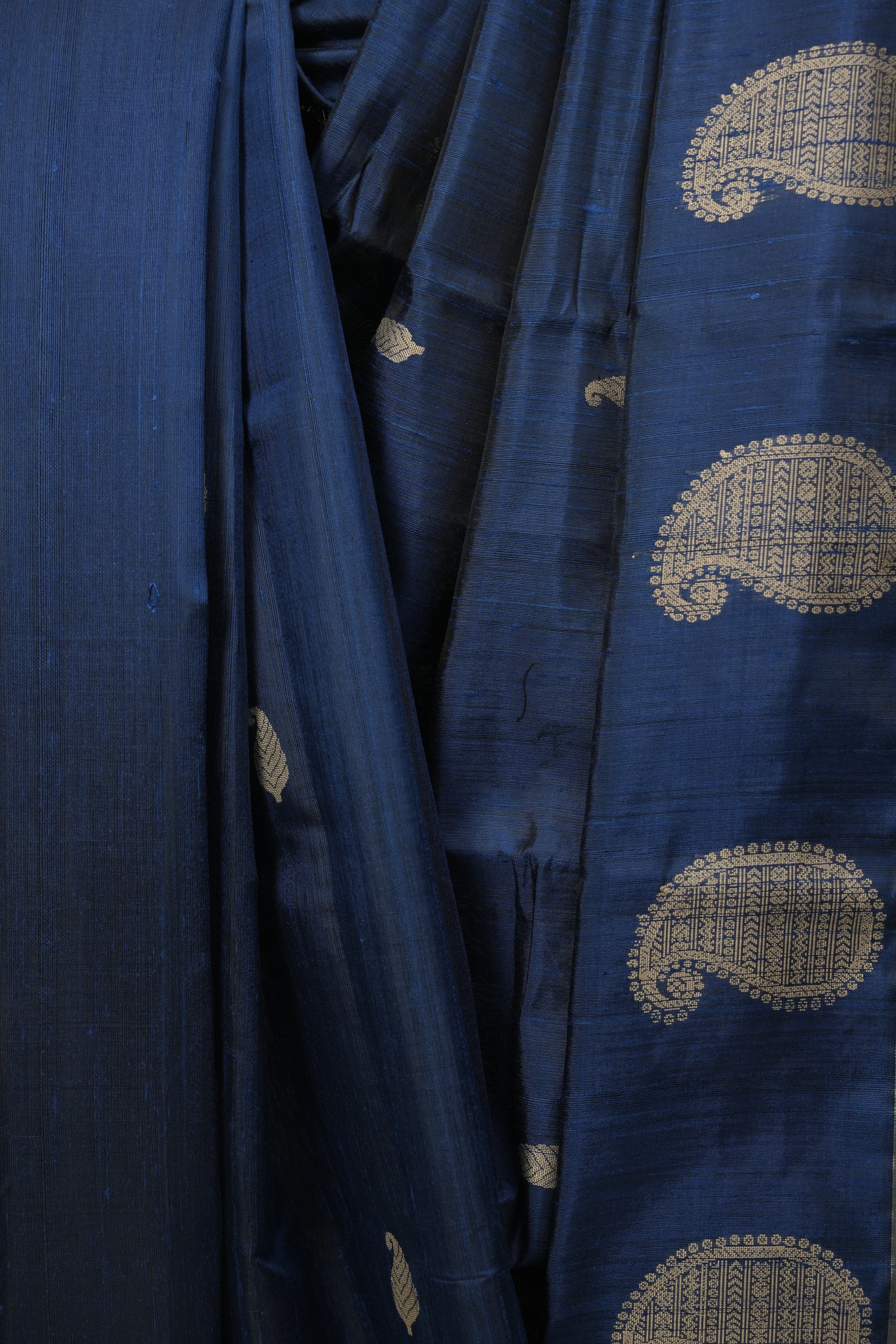 Teal Blue Raw Silk  Saree - SRTBRSS1064
