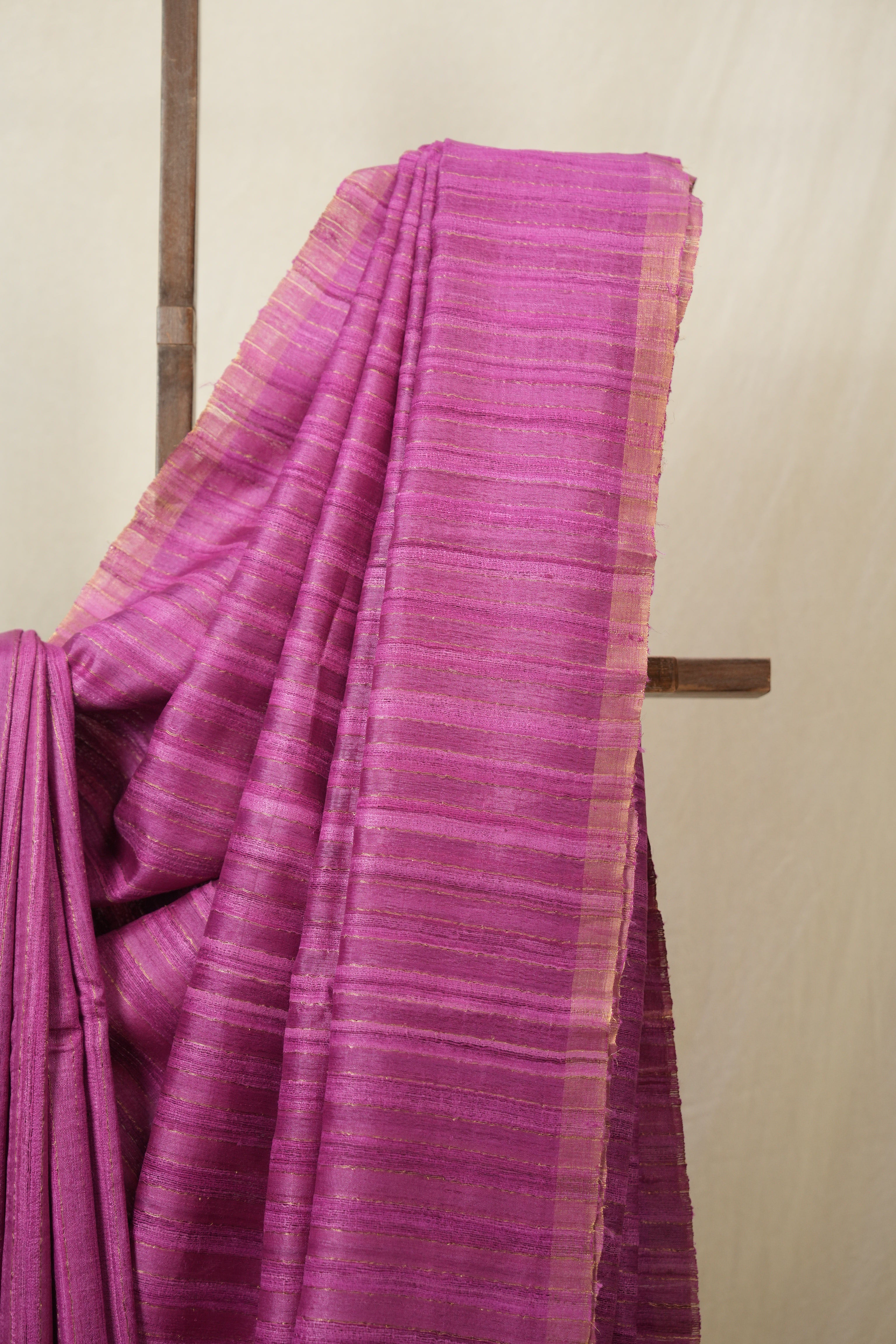 Pink Tussar Silk Saree - SRPTSS1795