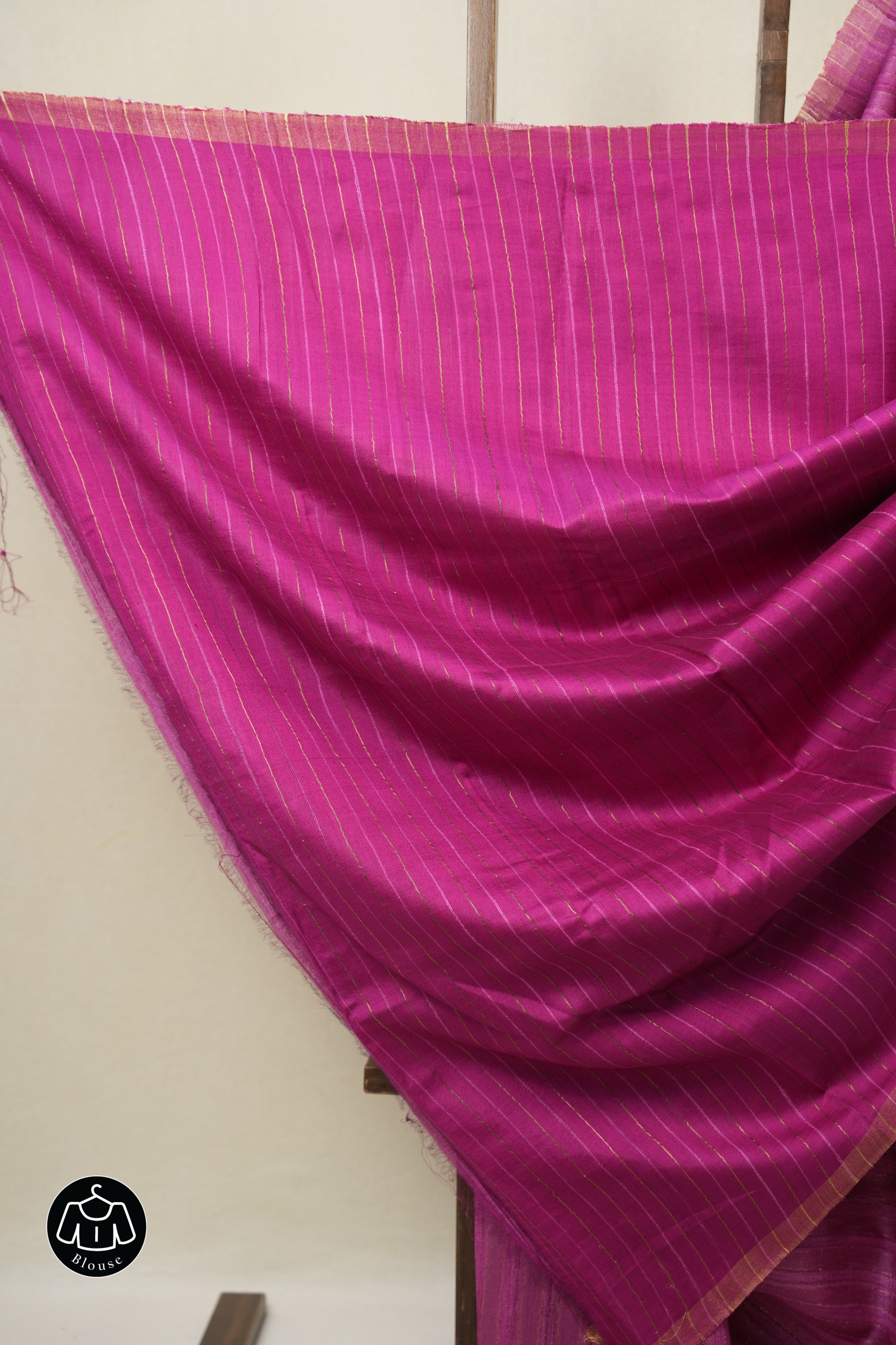 Pink Tussar Silk Saree - SRPTSS1795