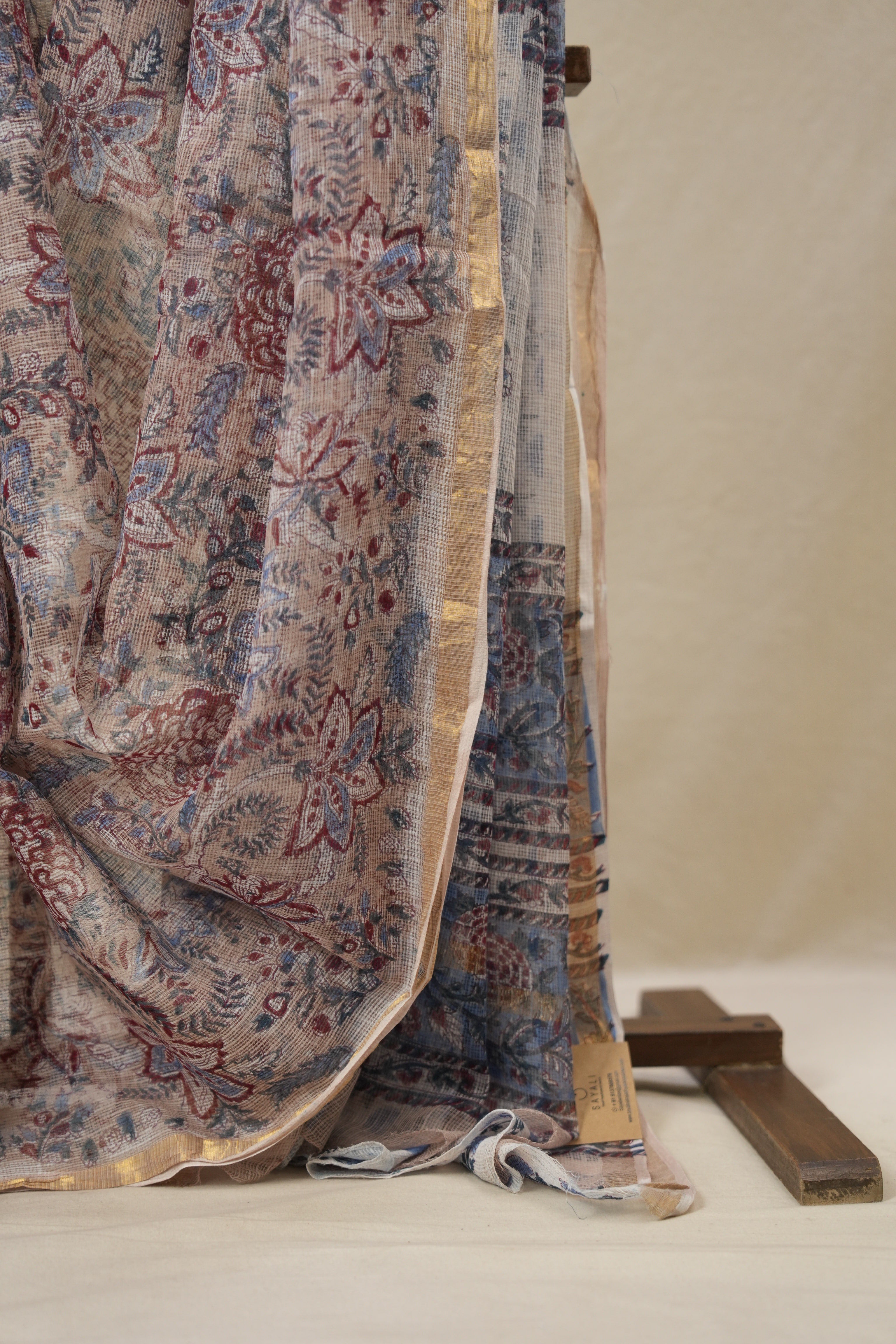 Beige HBP Kota Doria Saree - SRBKDS236