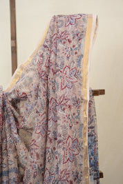 Beige HBP Kota Doria Saree - SRBKDS236