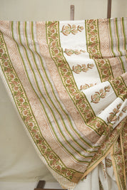 White HBP Cotton Saree - SRWCS3340