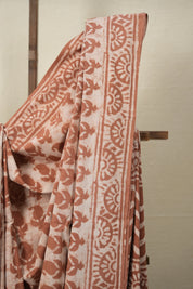 Rusty n White HBP Cotton Saree - SRRWCS2882