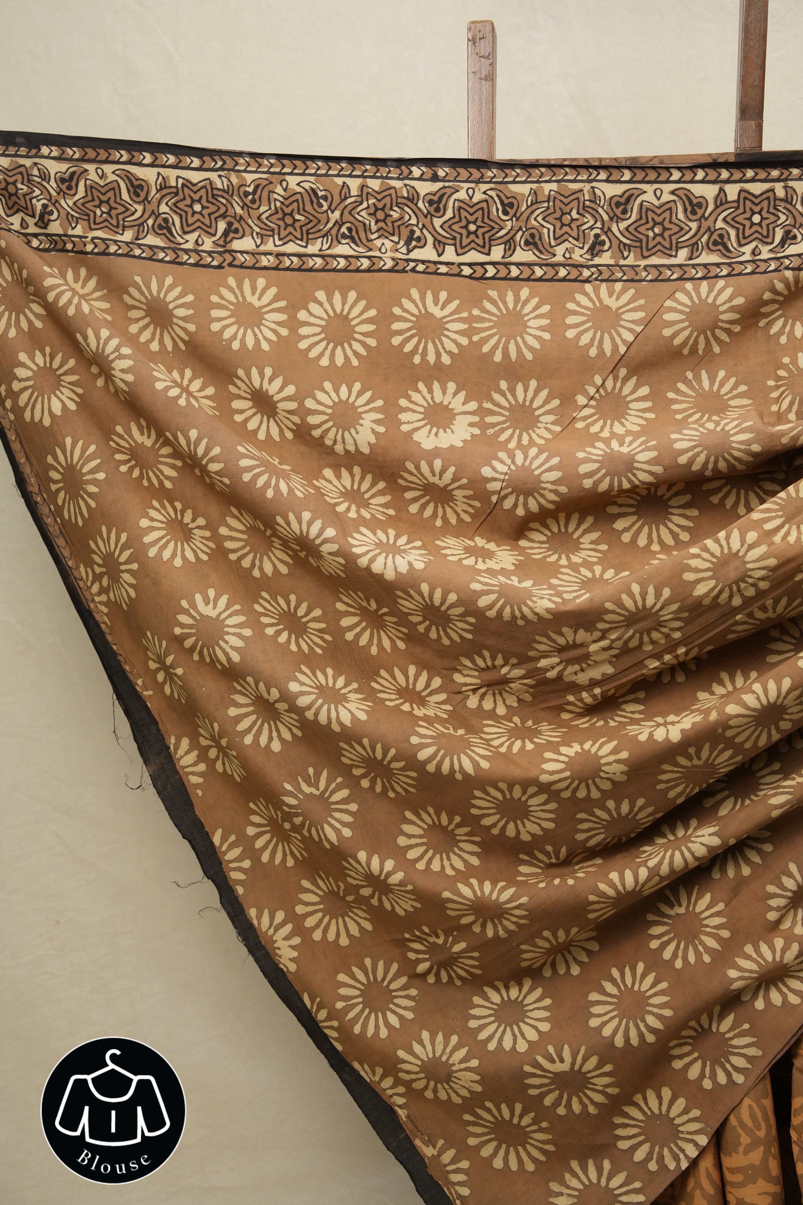 Brown HBP Cotton Saree-SRBCS2042