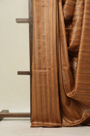 Copper Tussar Silk Saree - SRCTSS1791