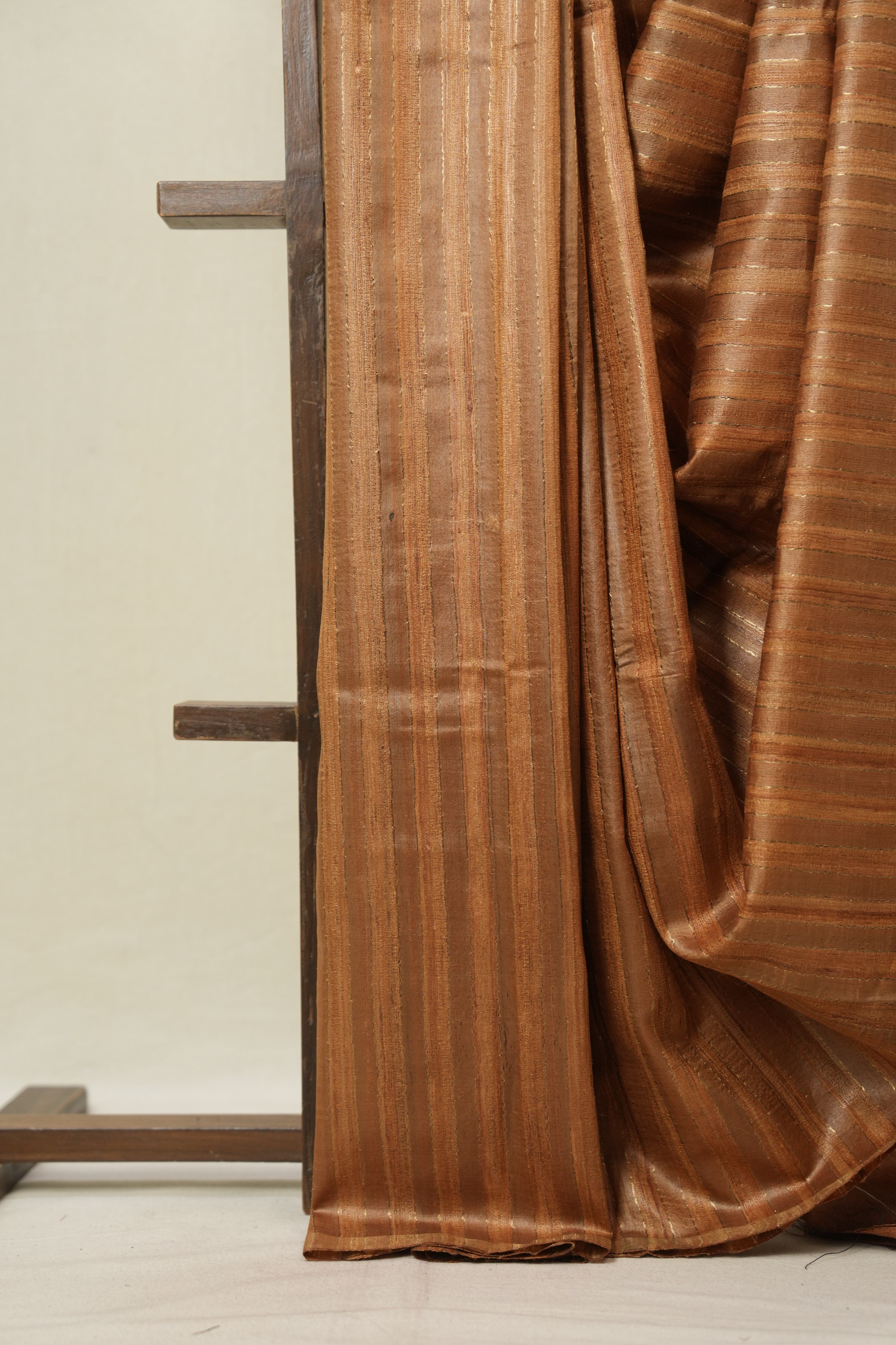 Copper Tussar Silk Saree - SRCTSS1791