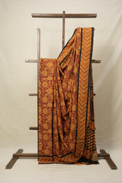Maroon HBP Cotton Saree-SRMCS2151