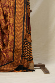 Maroon HBP Cotton Saree-SRMCS2151