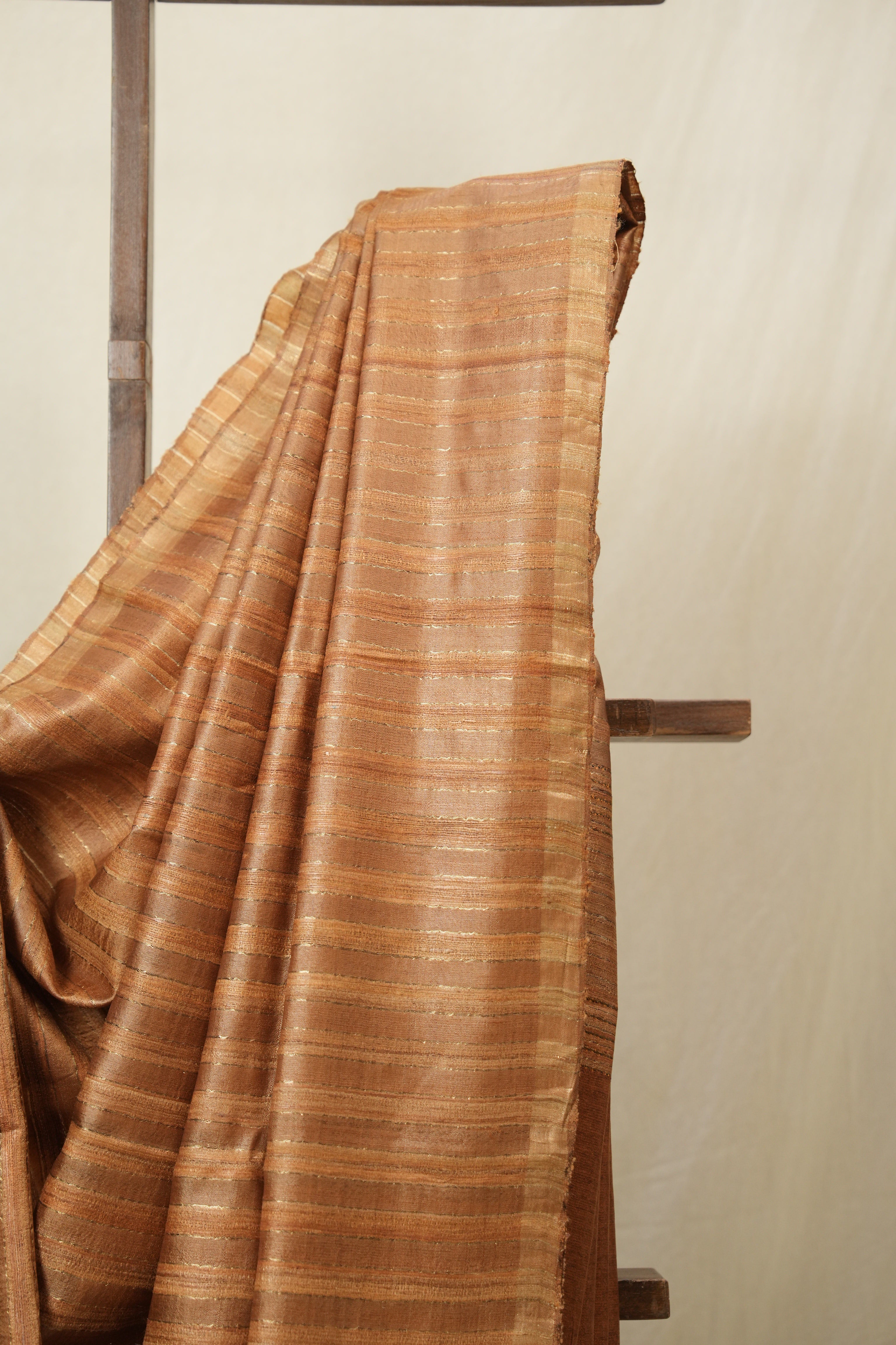 Copper Tussar Silk Saree - SRCTSS1791