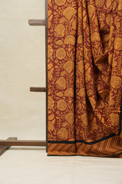 Maroon HBP Cotton Saree-SRMCS2151