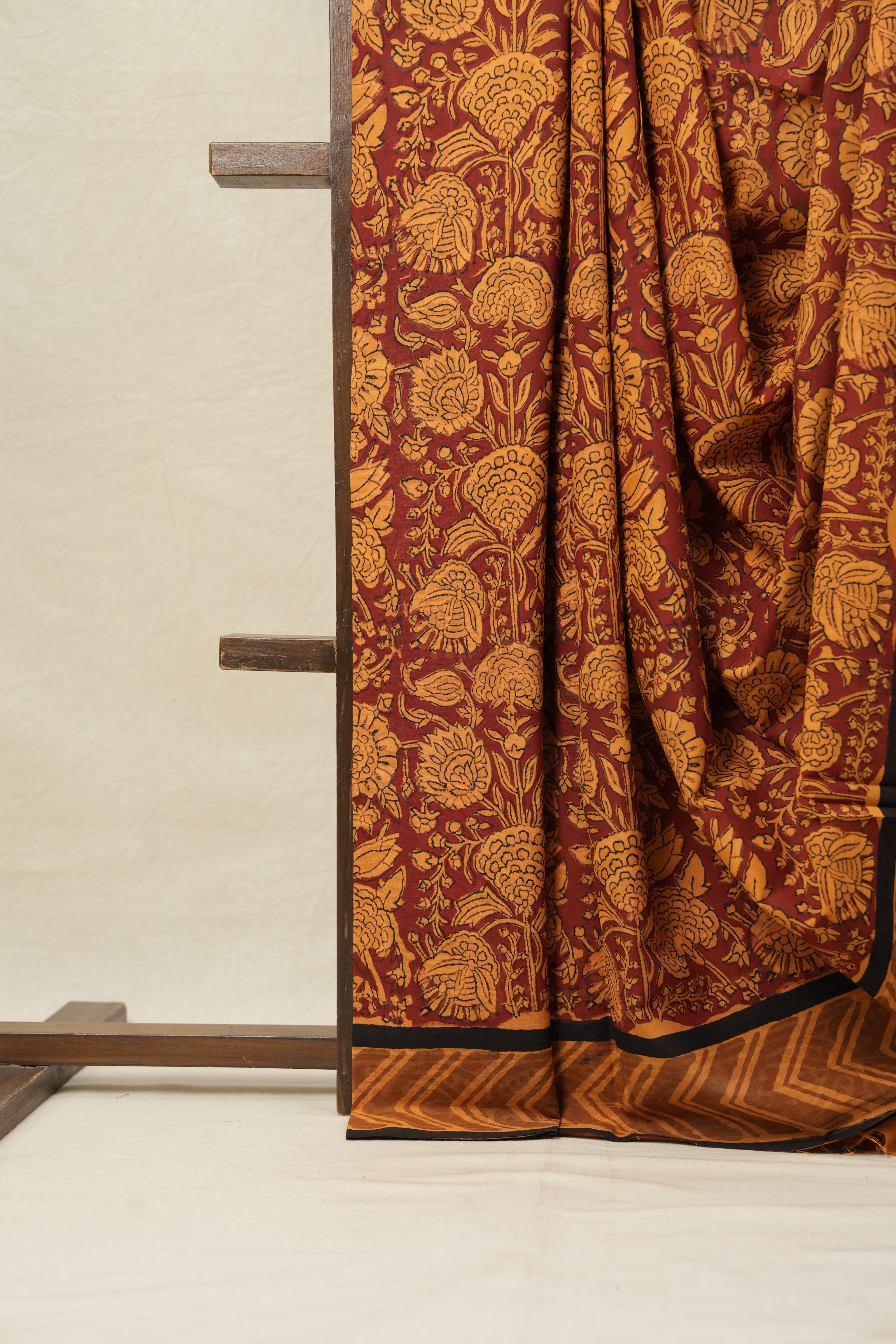 Maroon HBP Cotton Saree-SRMCS2151