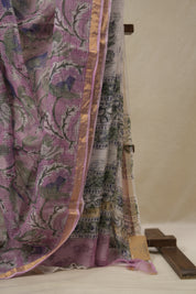 Pink HBP Kota Doria Saree - SRPKDS246