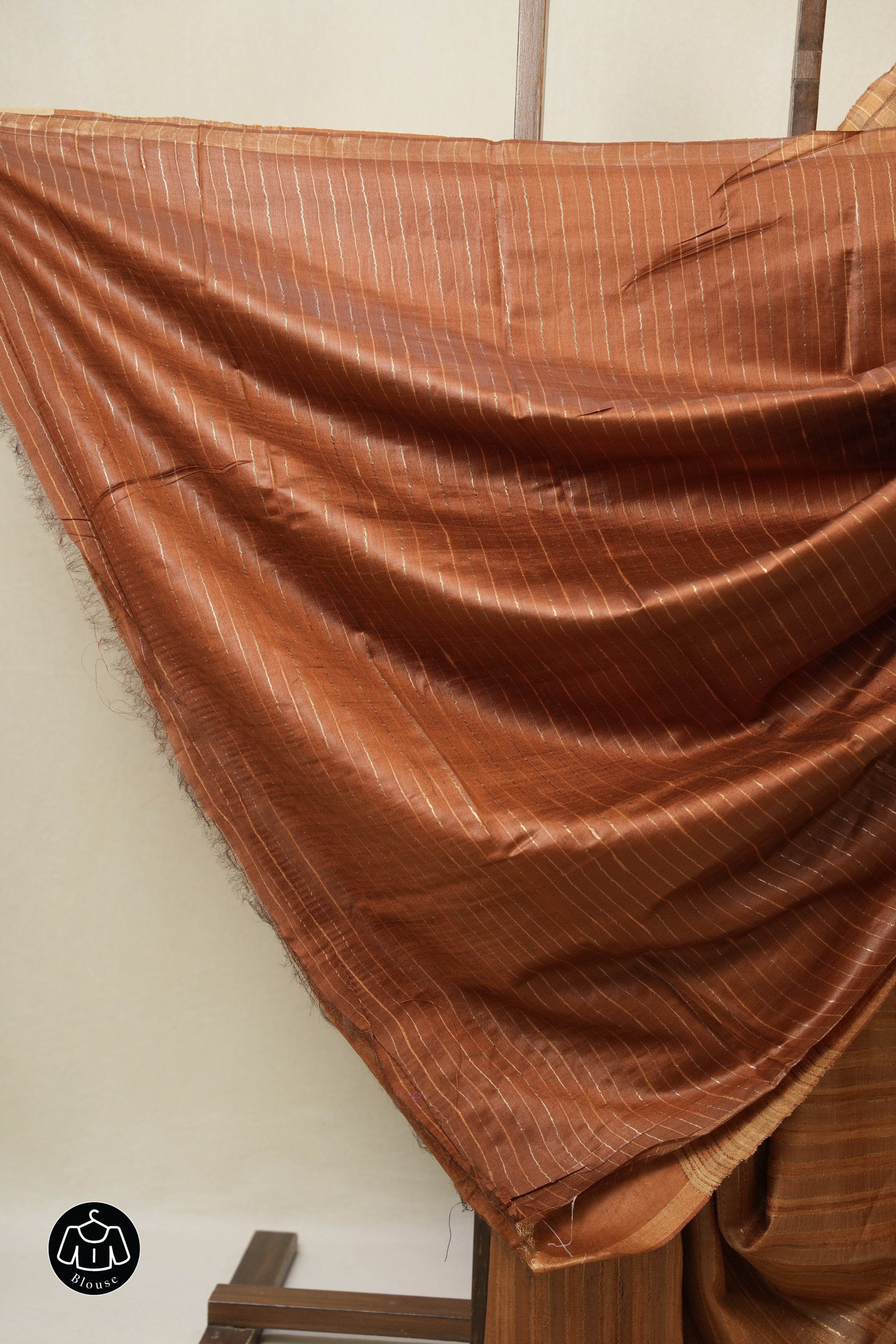 Copper Tussar Silk Saree - SRCTSS1791