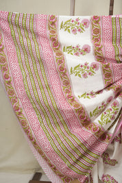 Off White HBP Cotton Saree - SROWCS3338