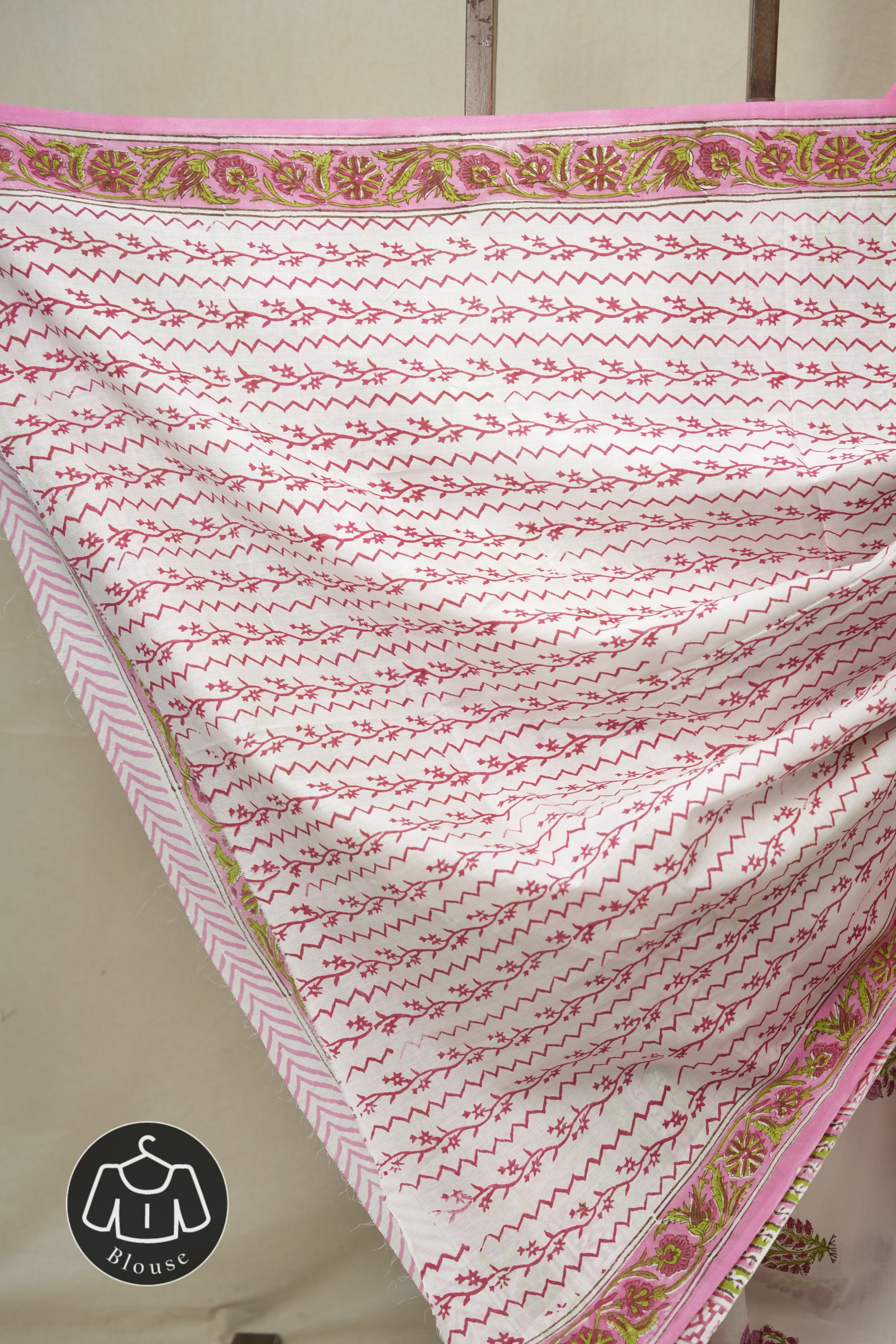 Off White HBP Cotton Saree - SROWCS3338