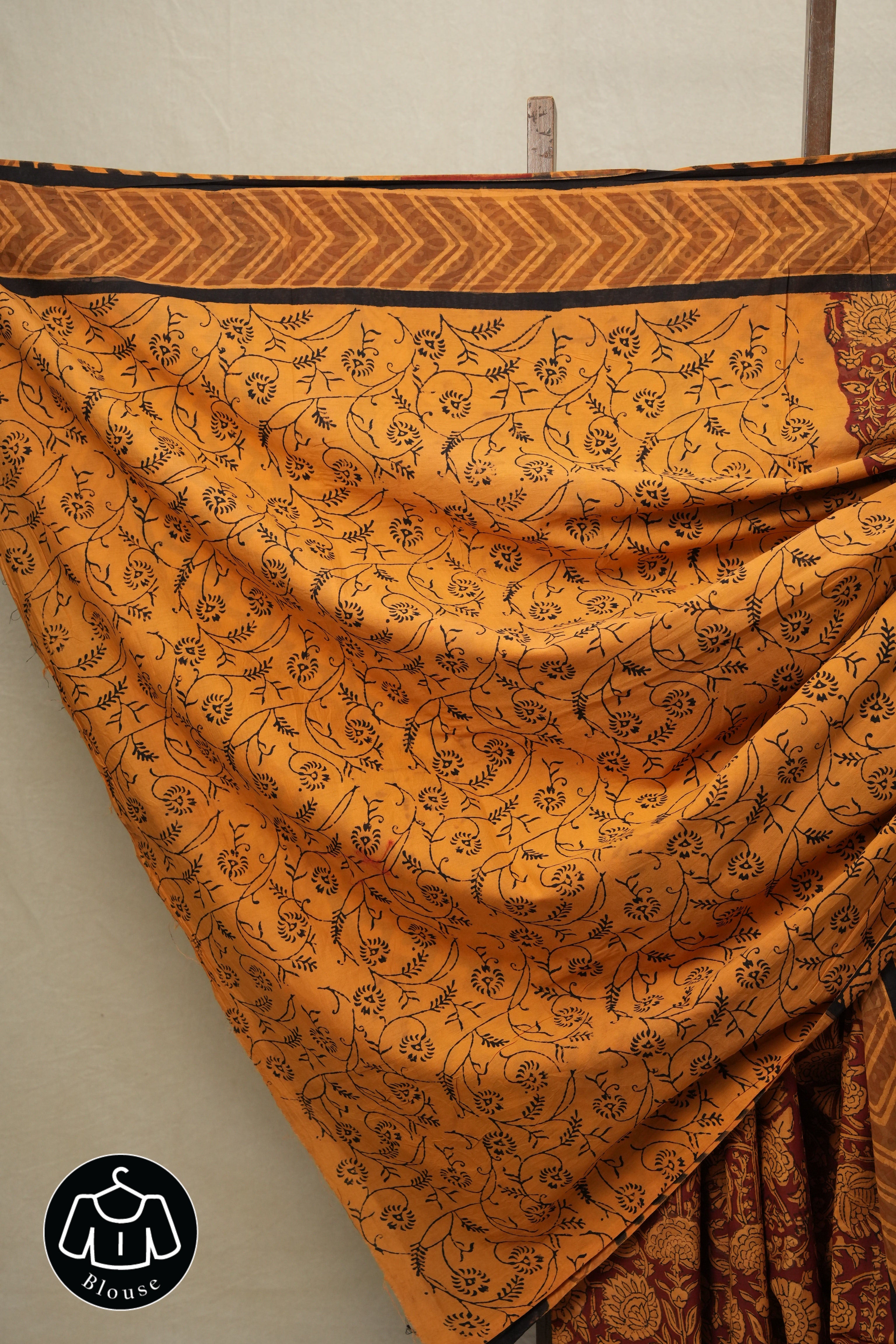 Maroon HBP Cotton Saree-SRMCS2151