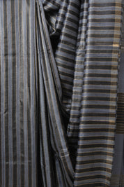 Blue Tussar Silk Saree - SRBTSS1793
