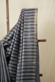 Blue Tussar Silk Saree - SRBTSS1793