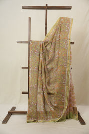 Mint Green HBP Kota Doria Saree - SRMGKDS250