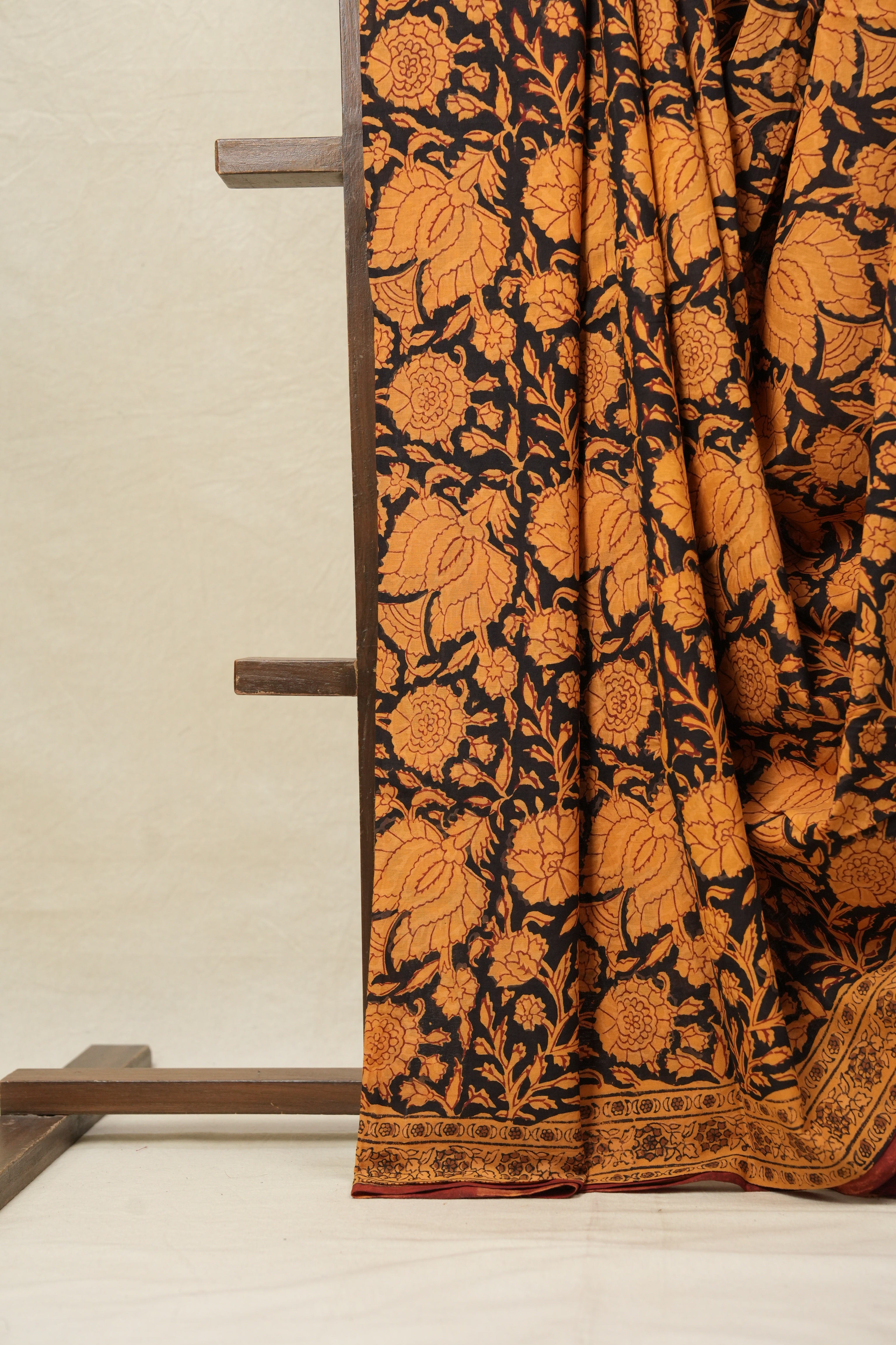 Black HBP Cotton Saree-SRBCS2143