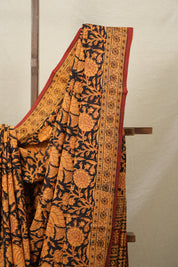 Black HBP Cotton Saree-SRBCS2143