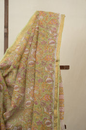 Mint Green HBP Kota Doria Saree - SRMGKDS250