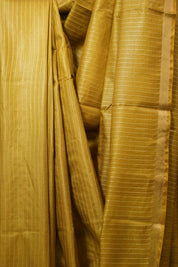 Mustard Tussar Silk Saree - SRMTSS1797