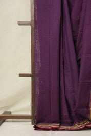 Pink Purple Cotton Ilkal Saree - SRPPCIS885