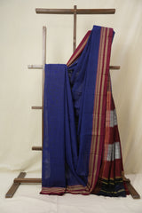 Blue Cotton Ilkal Saree - SRBCIS883