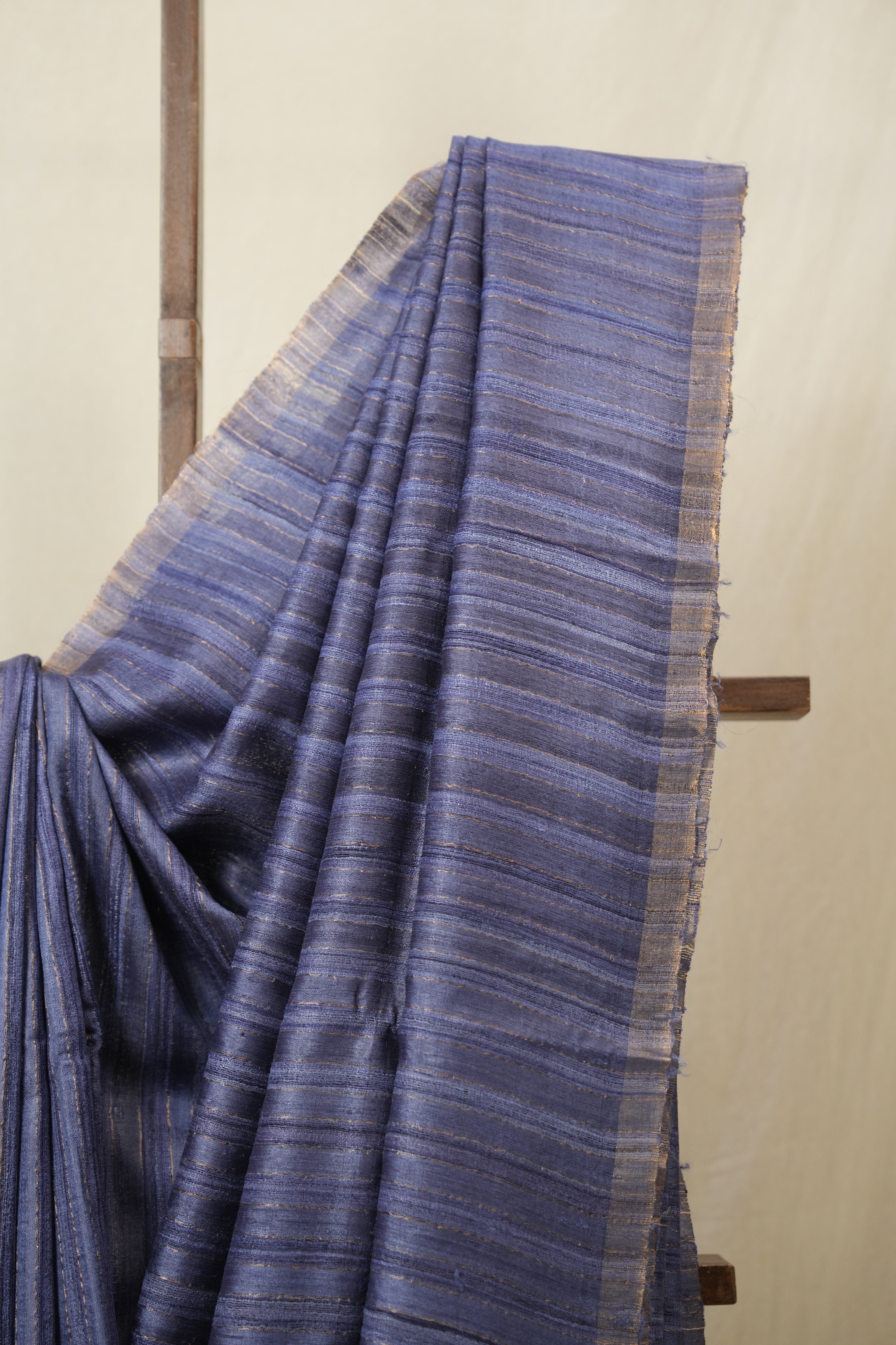 Blue Tussar Silk Saree - SRBTSS1796