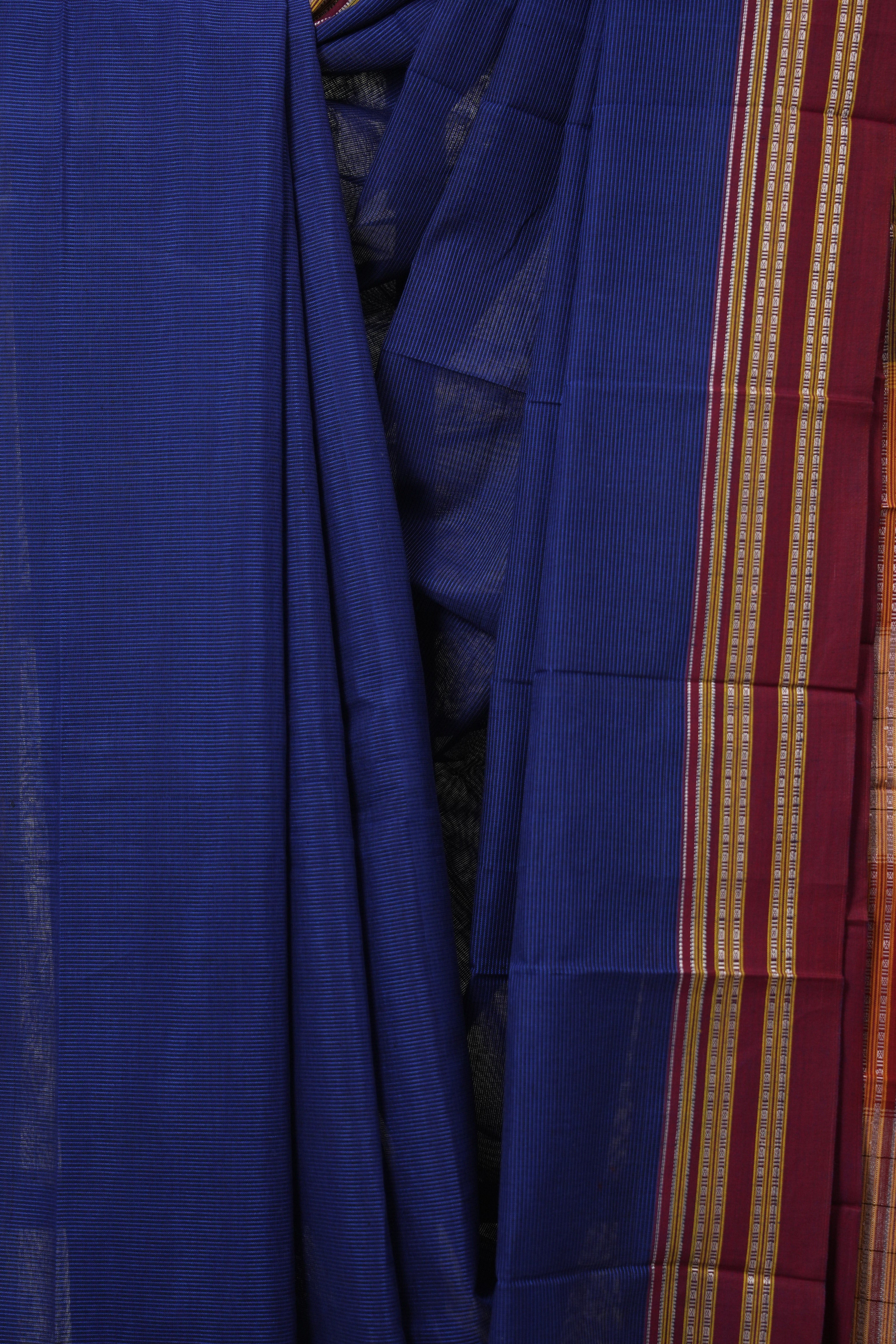 Blue Cotton Ilkal Saree - SRBCIS883