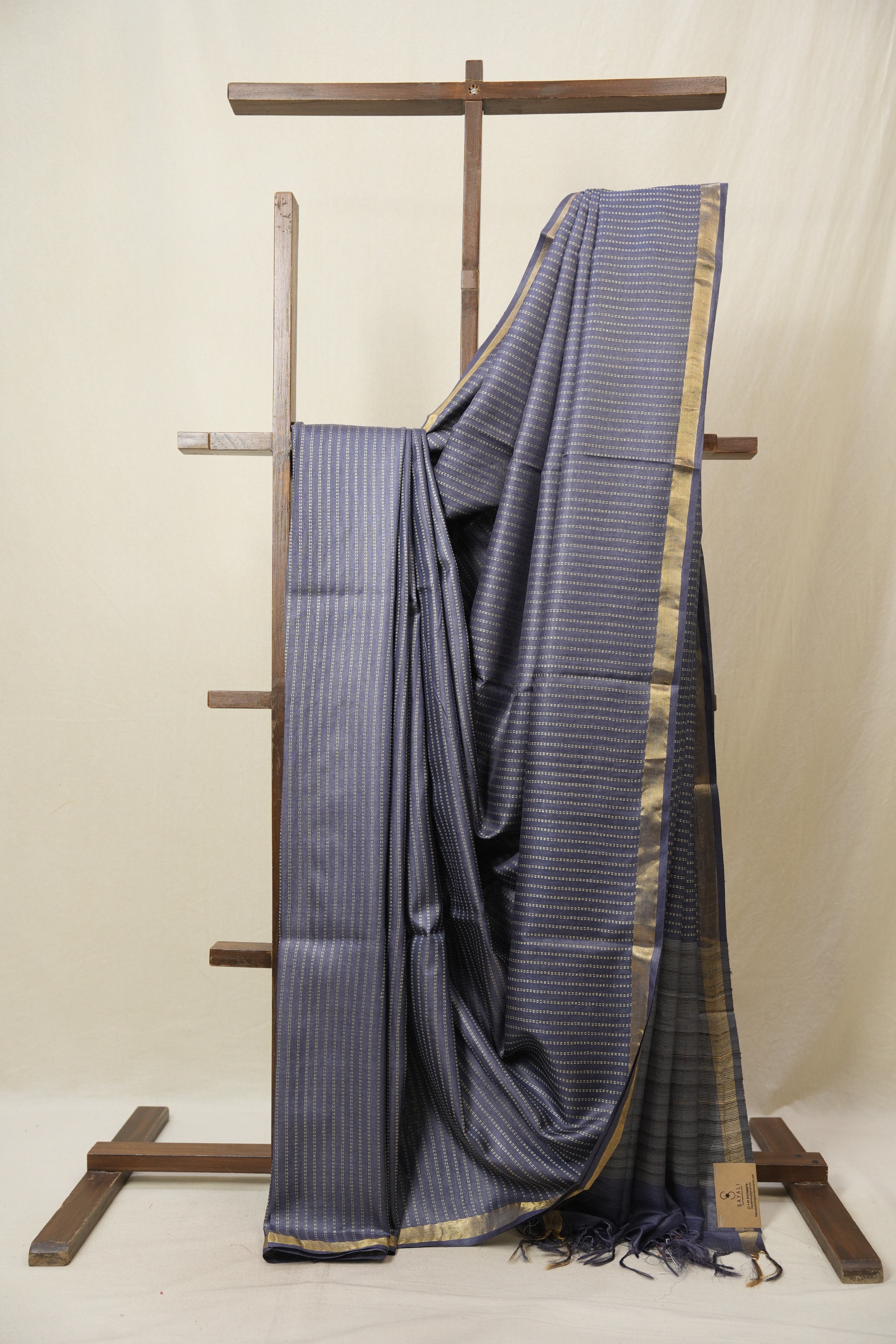 Purple Tussar Silk Saree - SRPTSS1798