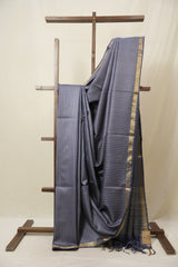 Purple Tussar Silk Saree - SRPTSS1798