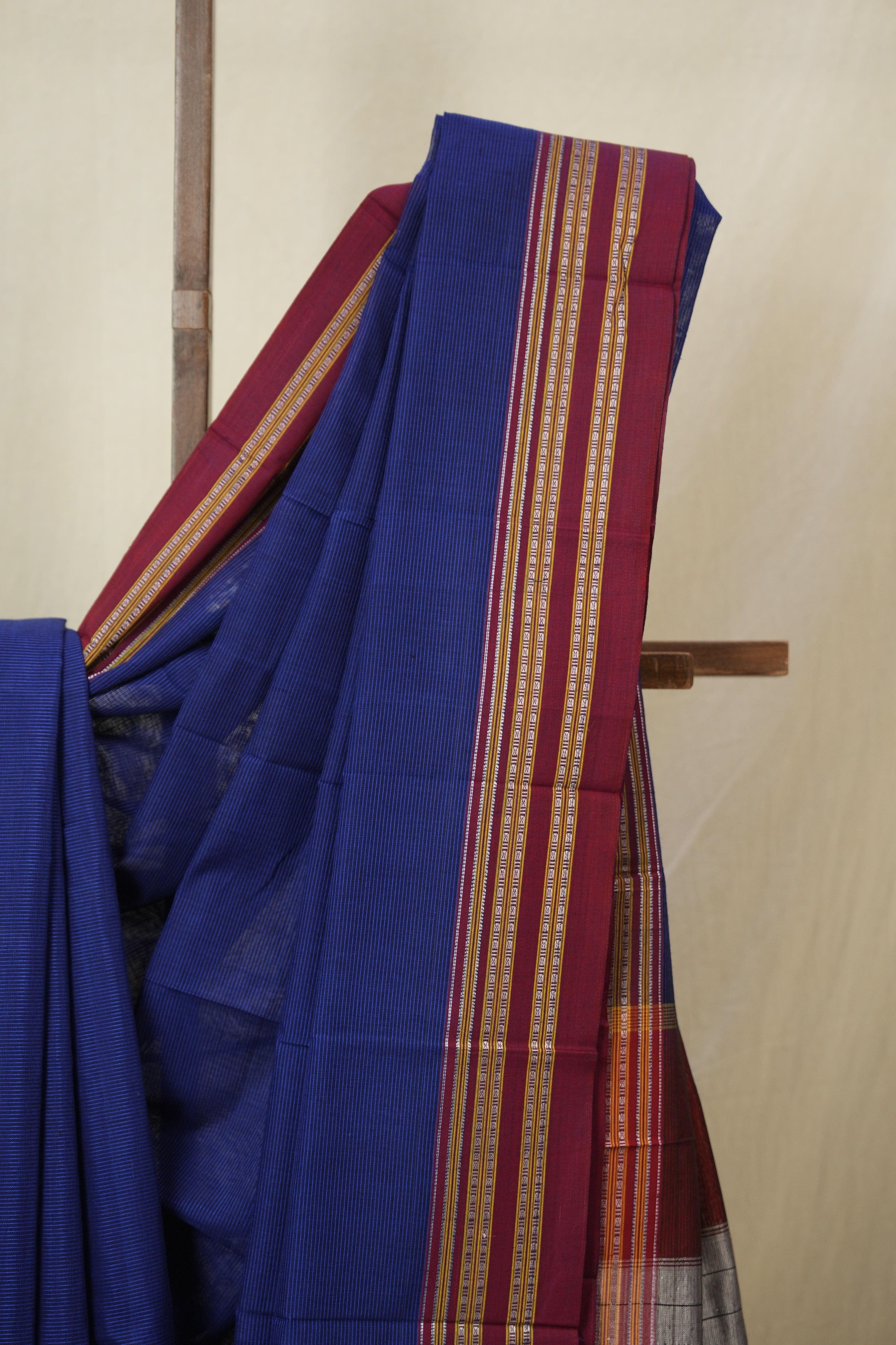Blue Cotton Ilkal Saree - SRBCIS883