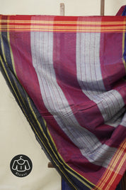Blue Cotton Ilkal Saree - SRBCIS883