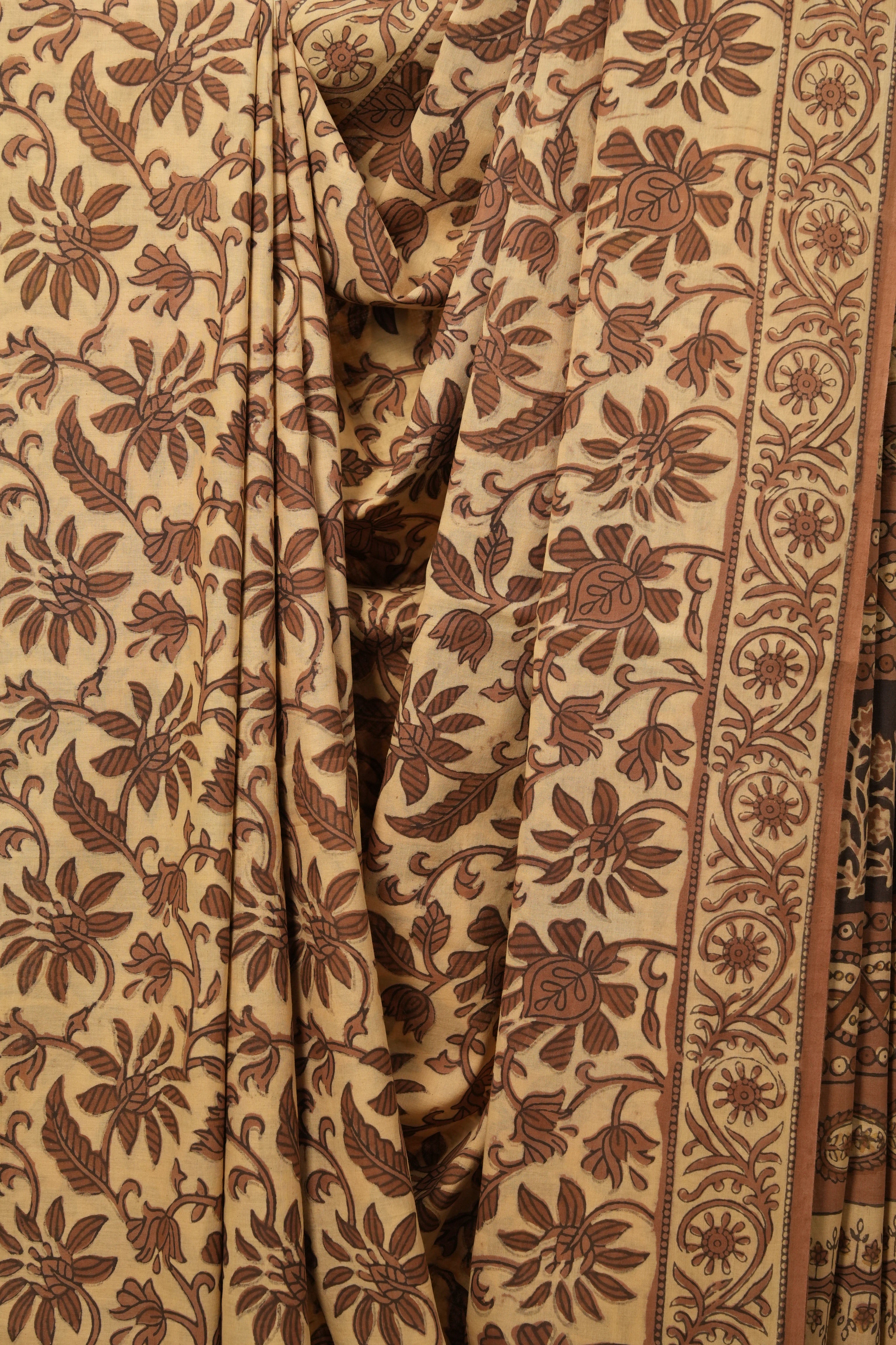 Beige HBP Cotton Saree - SRBCS1797