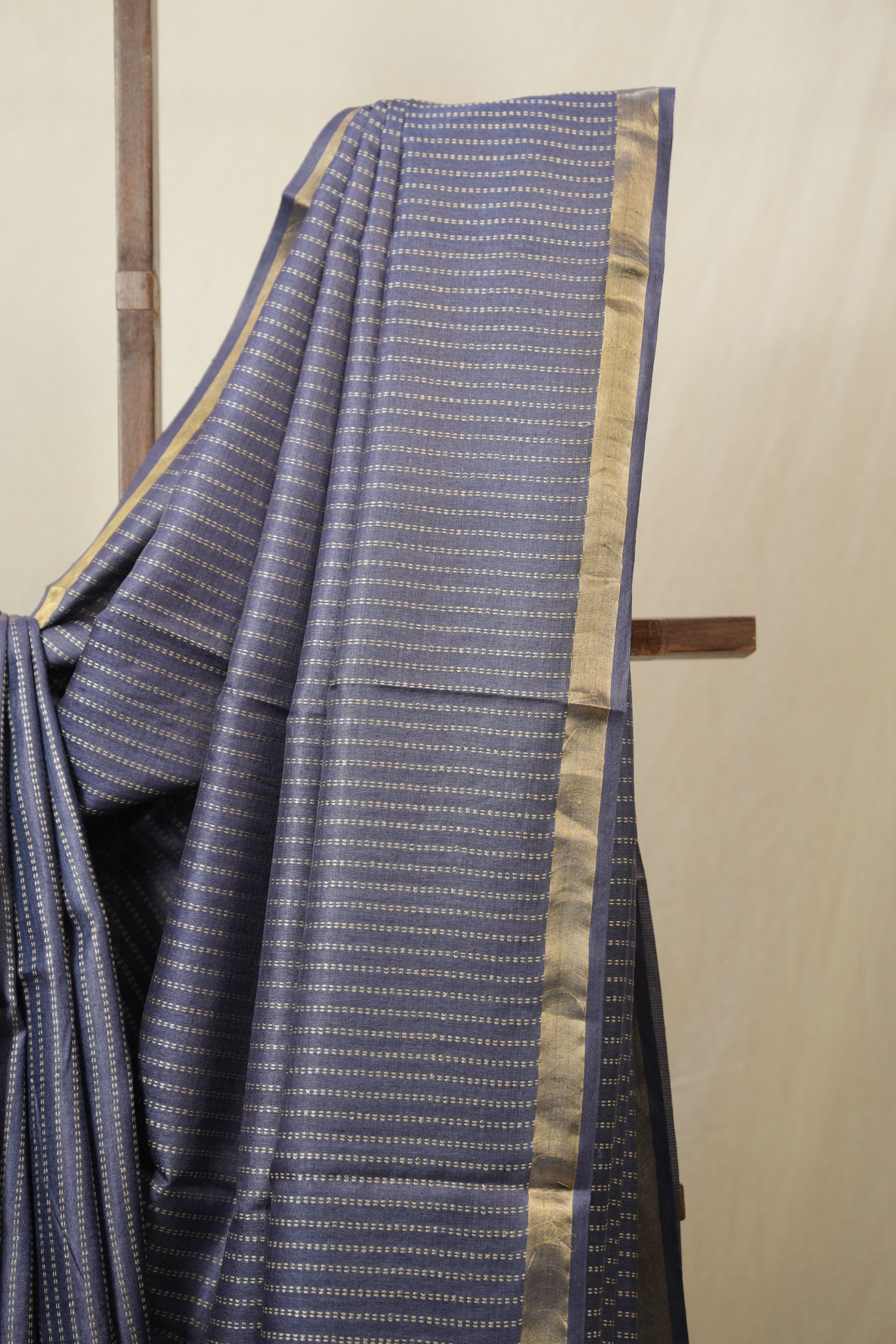 Purple Tussar Silk Saree - SRPTSS1798