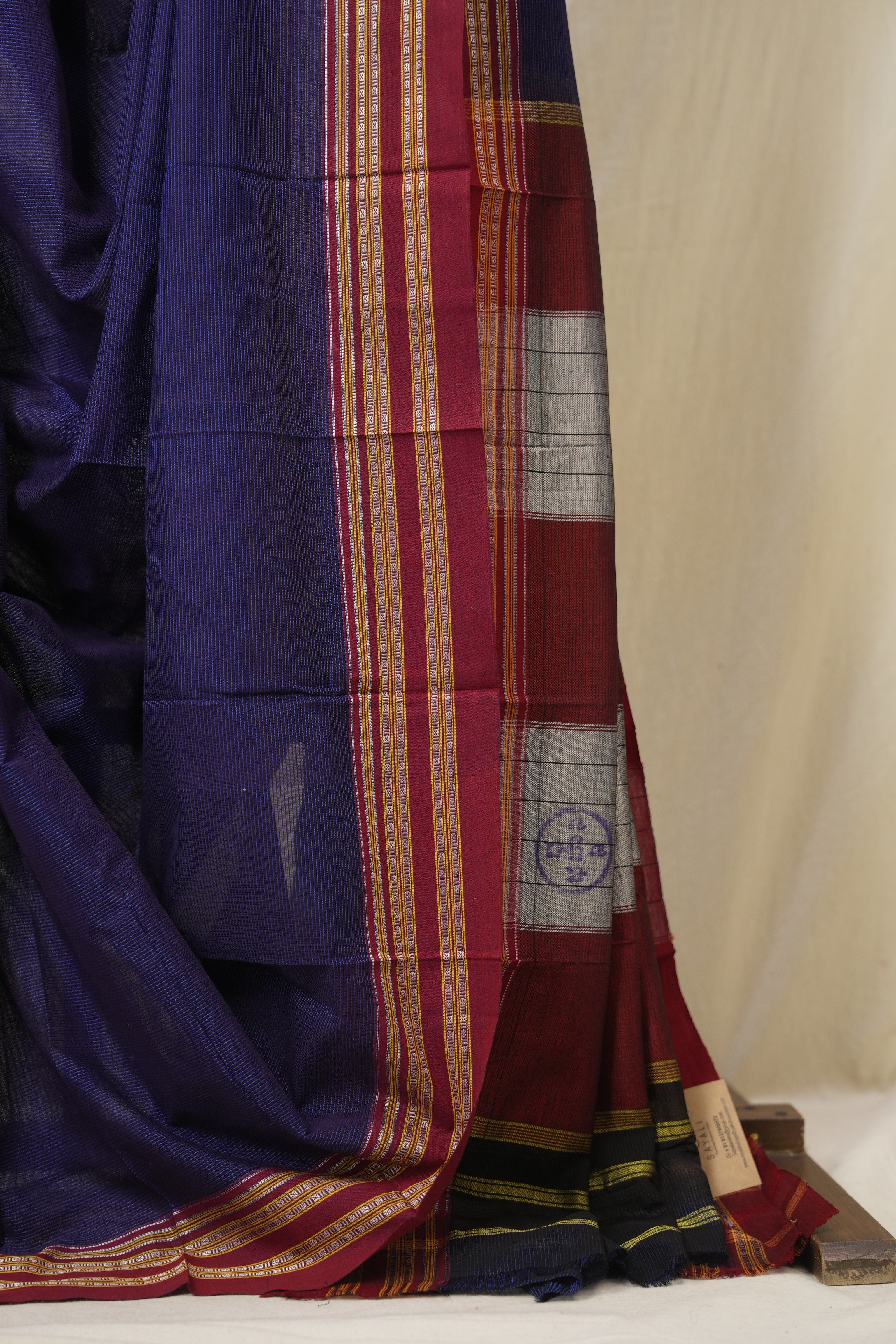 Violet Cotton Ilkal Saree - SRVCIS882