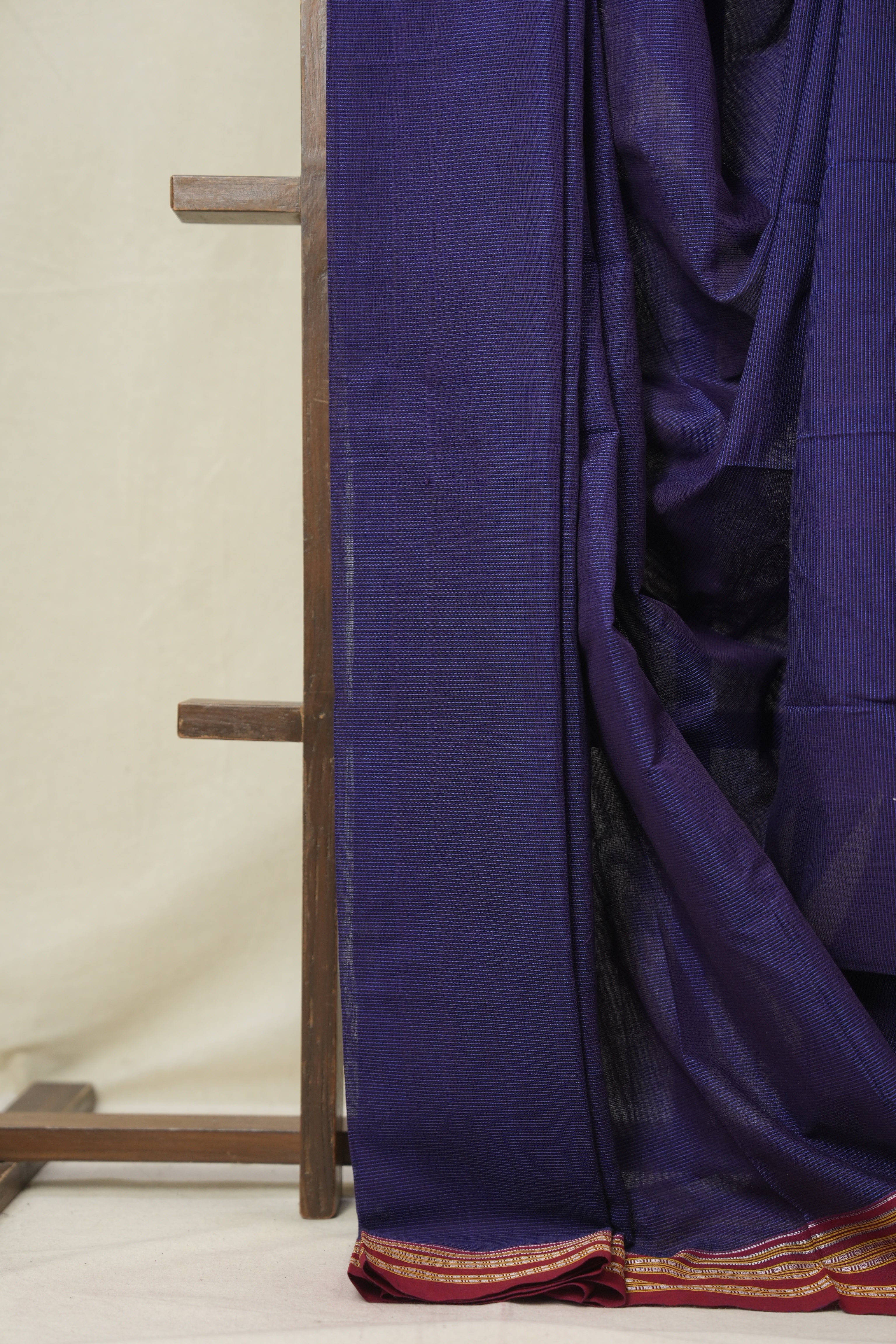 Violet Cotton Ilkal Saree - SRVCIS882